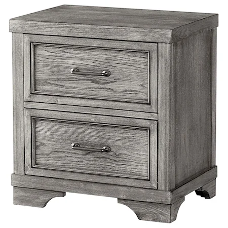 Farmhouse 2-Drawer Nightstand