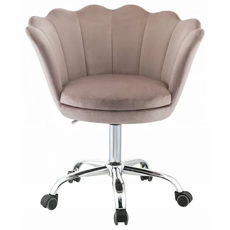 Contemporary Adjustable Office Chair with Wheels