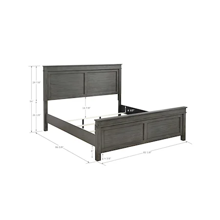 Casual 6-Drawer King Storage Bed