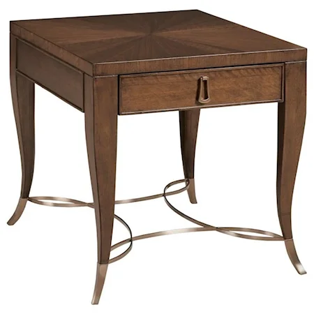Transitional End Table with Drawer