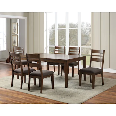 Casual 7-Piece Table and Chair Set