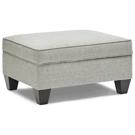 Storage Ottoman with Tapered Feet
