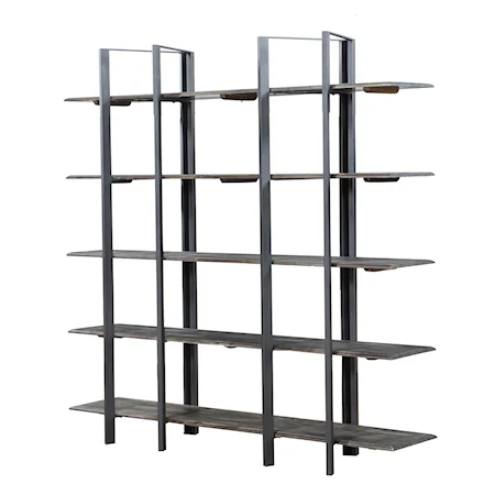 Industrial Open Bookshelf Etagere