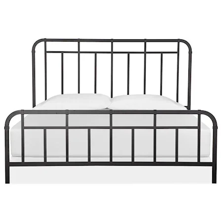 Relaxed Vintage King Metal Panel Bed