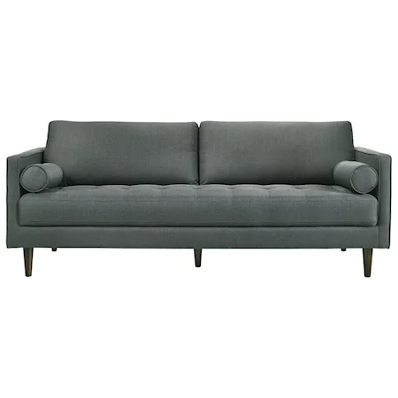 Contemporary Sofa with Button Tufted Seating