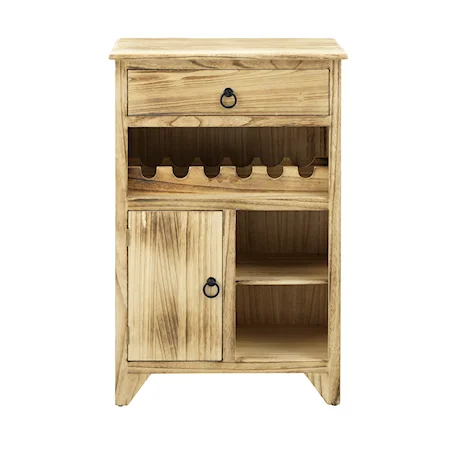 One Door One Drawer Wine Cabinet