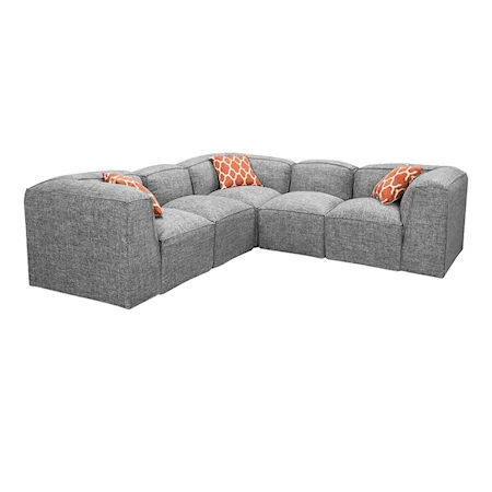 Casual 5-Piece Sectional Sofa