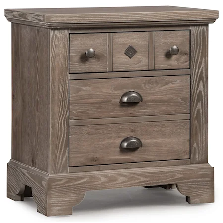 Relaxed Vintage 2 Drawer Nightstand