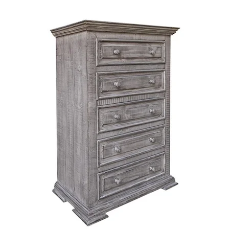 Drawer Chest with Distressed Finish