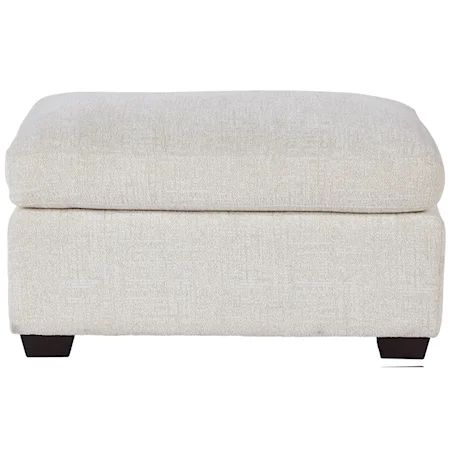 Emmerson Ottoman with Block Feet
