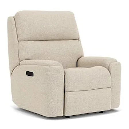 Casual Recliner with Pillow Arms