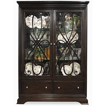 China Cabinet with Two Glass Doors