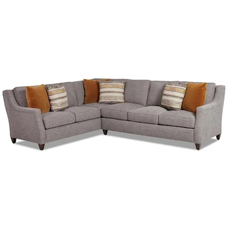 Transitional 5-Seat Sectional Sofa with LAF Corner Sofa