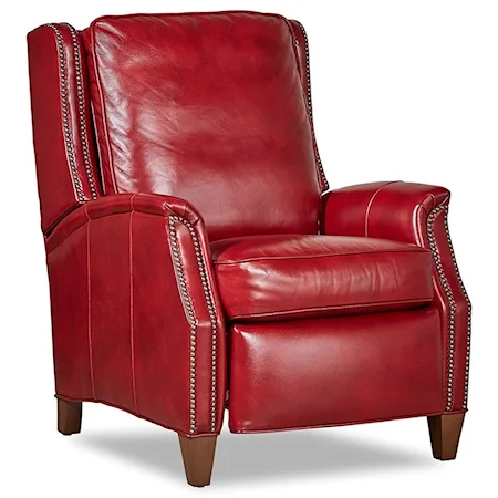 Transitional Power Recliner with Nailhead Trim