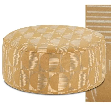 Round Cocktail Ottoman