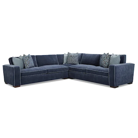 Contemporary 3-Piece Corner Sectional Sofa