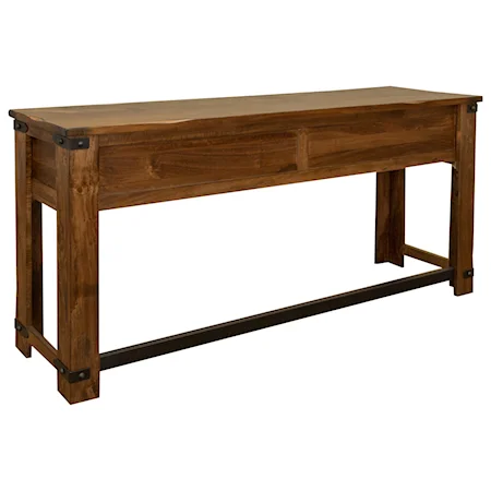 Industrial Counter Height Sofa Table