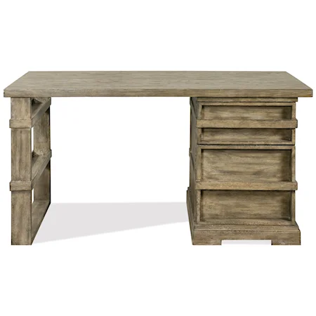 Rustic Single Pedestal Desk