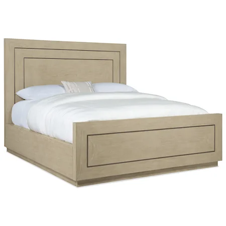 Contemporary California King Panel Bed