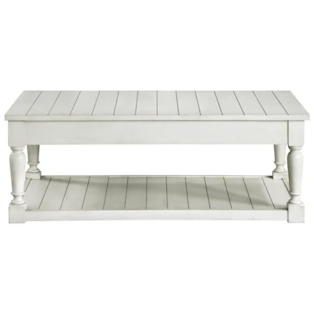 Cottage Coffee Table with Lift-Top Storage