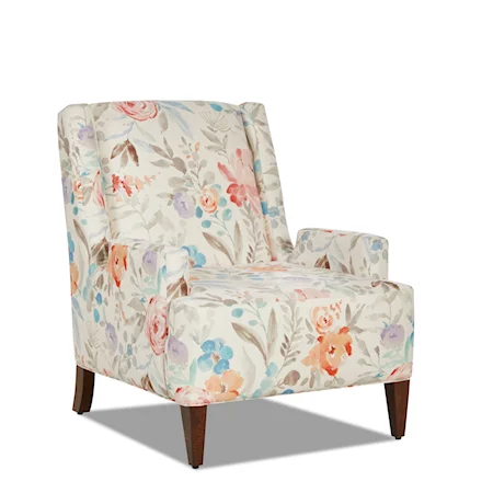 Contemporary Cut Away Accent Chair