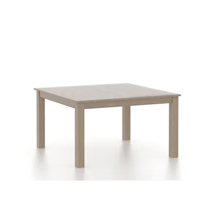 Square wood table