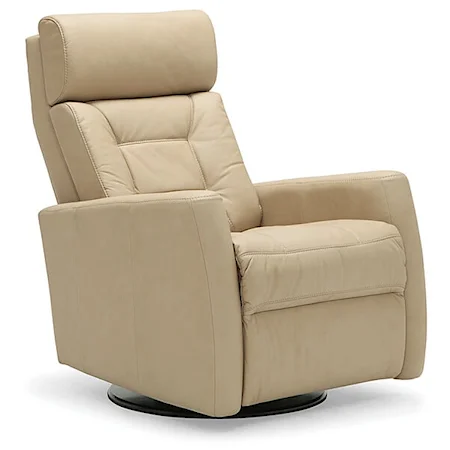 Baltic II Contemporary Swivel Glider Power Recliner w/ Power Headrest