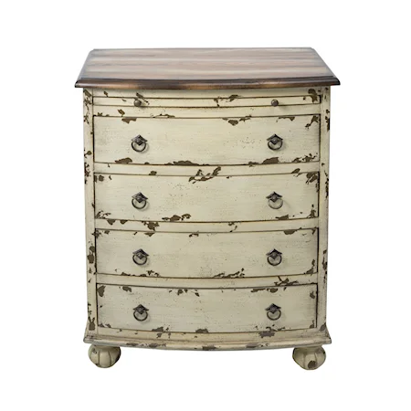 Traditional Two-Tone Four-Drawer Chest