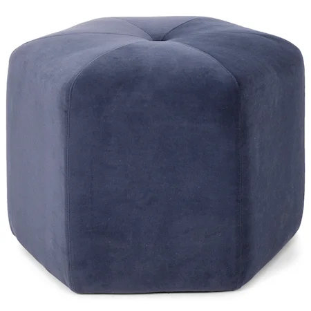 Tufted 6-Sided Accent Ottoman