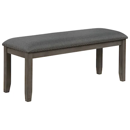 Transitional Upholstered Bench