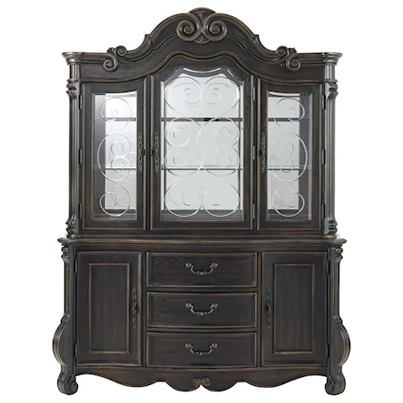 China Cabinet with Adjustable Touch-Lighting