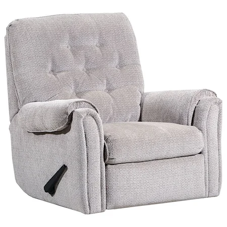 Casual Glider Recliner with Padded Arms