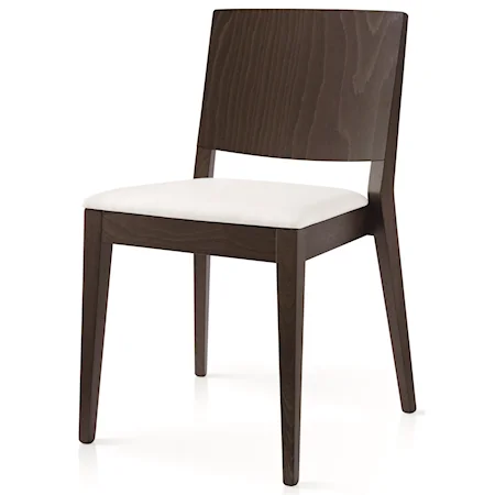 Bistrot Side Chair Faux Leather Seat