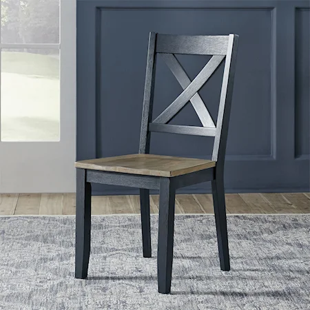 Cottage Style X-Back Side Chair