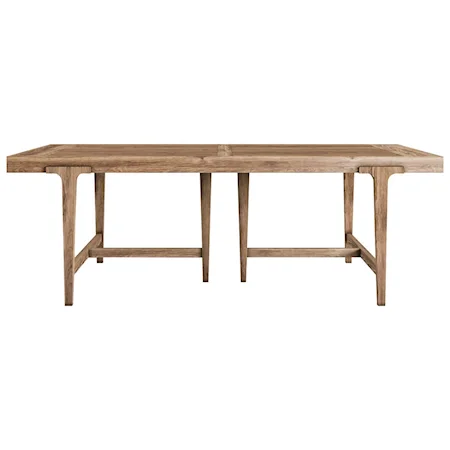 Rectangular Dining Table in Light Oak Finish