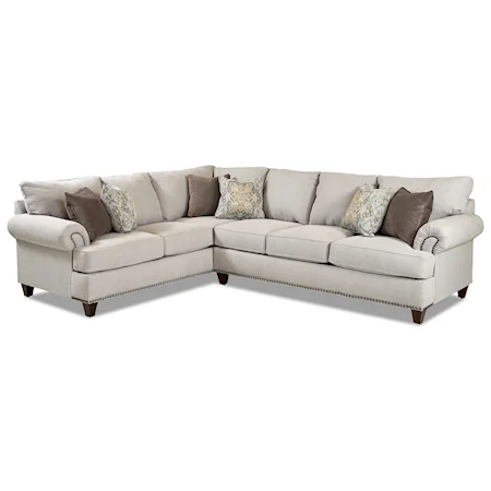 2 Pc Sectional Sofa w/ RAF Sofa