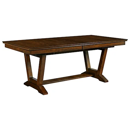 Capris Rectangular Dining Table with Trestle Base