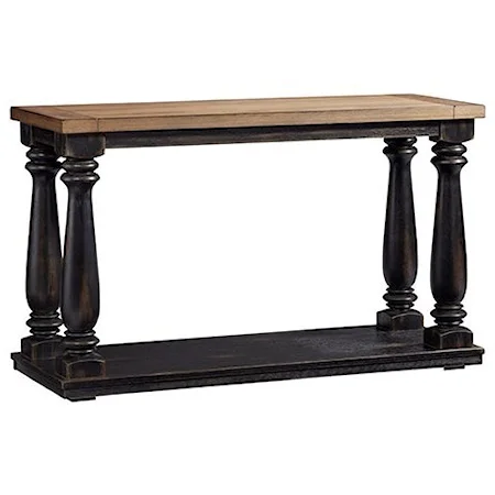 Transitional Sofa Table with Shelf