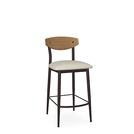 Customizable Contemporary Hint Non Swivel Stool