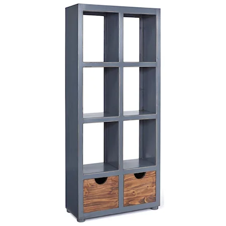 Bookcase with Storage Cubes