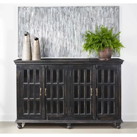 Transitional 4-Door Credenza