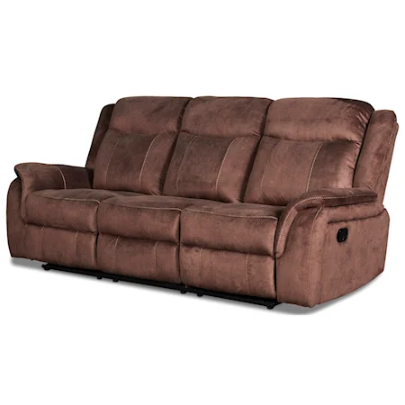 Casual Sofa with Dual Recliner