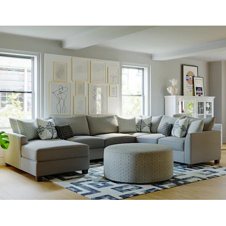 3-Piece Sectional with Left Chaise