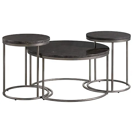 Round Nesting Cocktail Tables