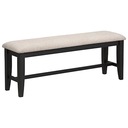 Cottage Style Upholstered Dining Bench