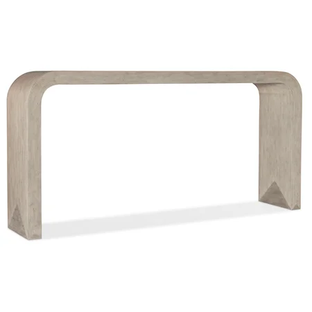 Contemporary Console Table with Triangle Motif