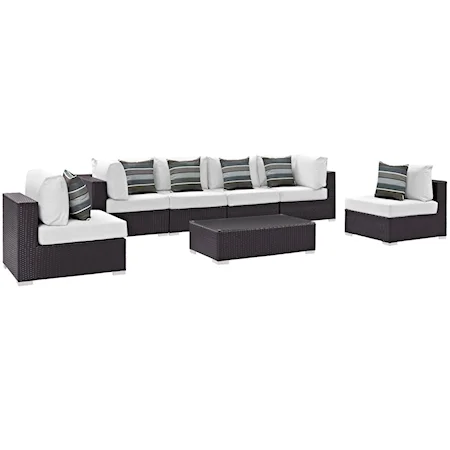 Outdoor 7 Piece Sectional Set