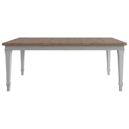 Two-Tone Rectangular Dining Table