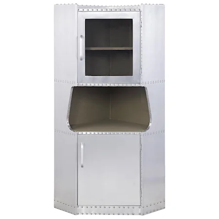 Industrial Corner Cabinet with 2 Doors