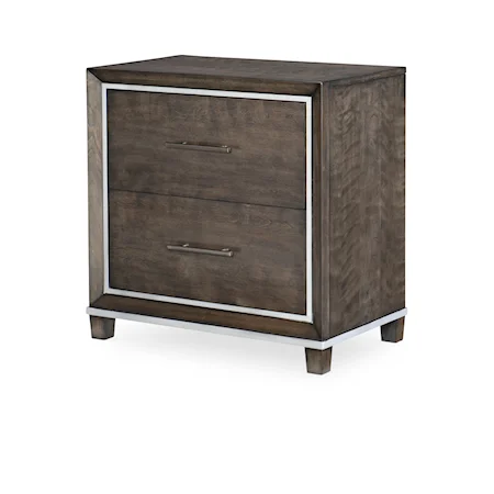 Contemporary Nightstand with USB Port